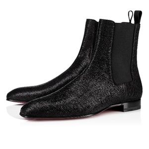 Christian Louboutin Glitter Roadie Orlato Boot